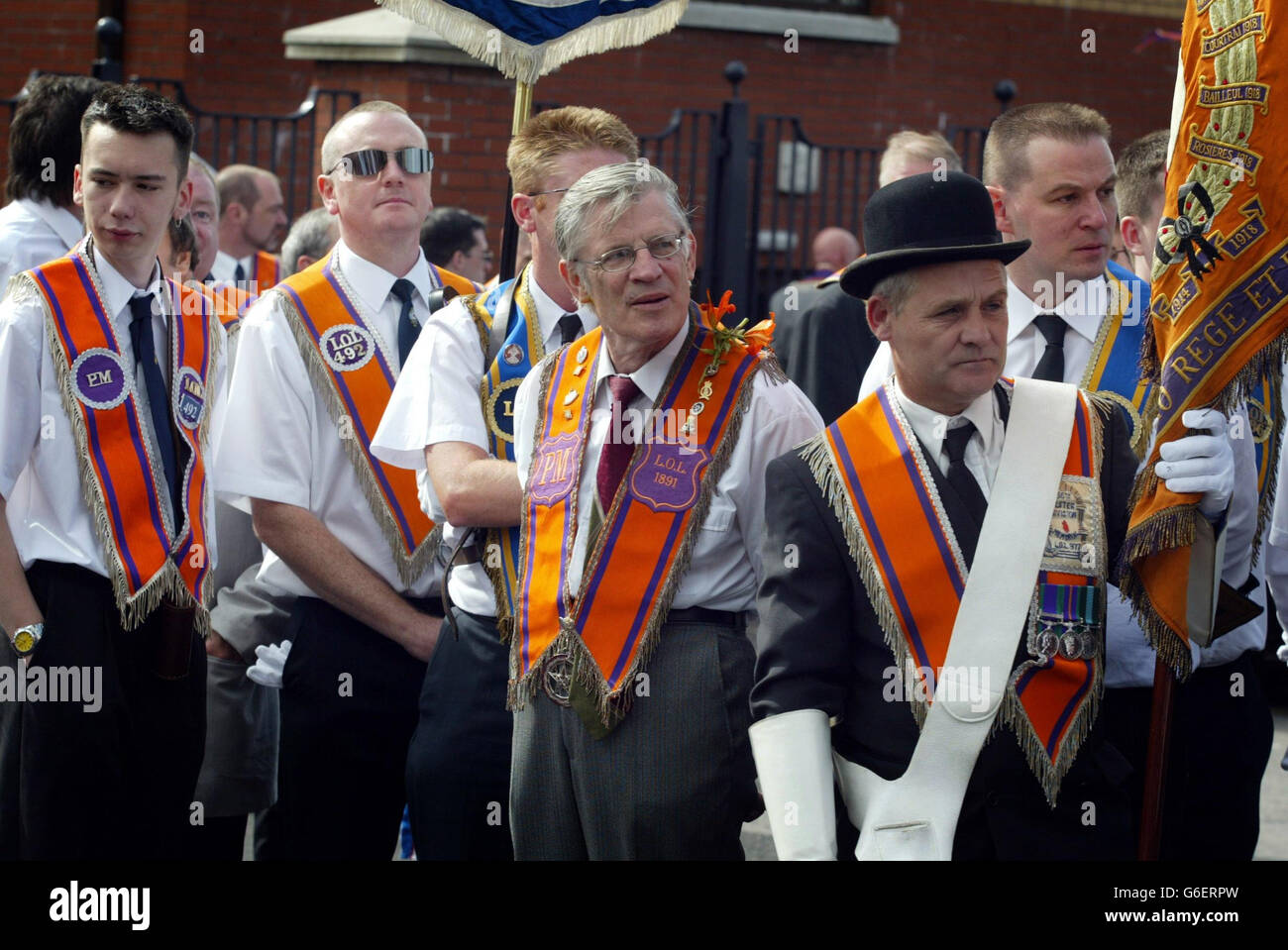Orange order parade Stock Photo Alamy