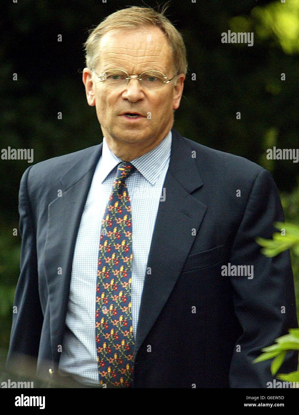 Disgraced Tory peer Lord Archer prepares to leave his home at Grantchester, near Cambridge, following his release from Hollesley Bay open prison in Suffolk after serving two years and two days of his four-year jail term. * Archer, 63 - the former deputy chairman of the Conservative Party - had been sentenced to four years for perjury and perverting the course of justice. Stock Photo