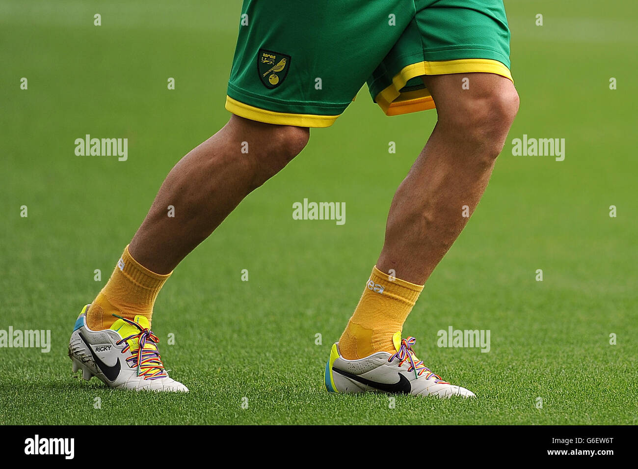 Soccer football rainbow laces boots hi-res stock photography and images -  Alamy