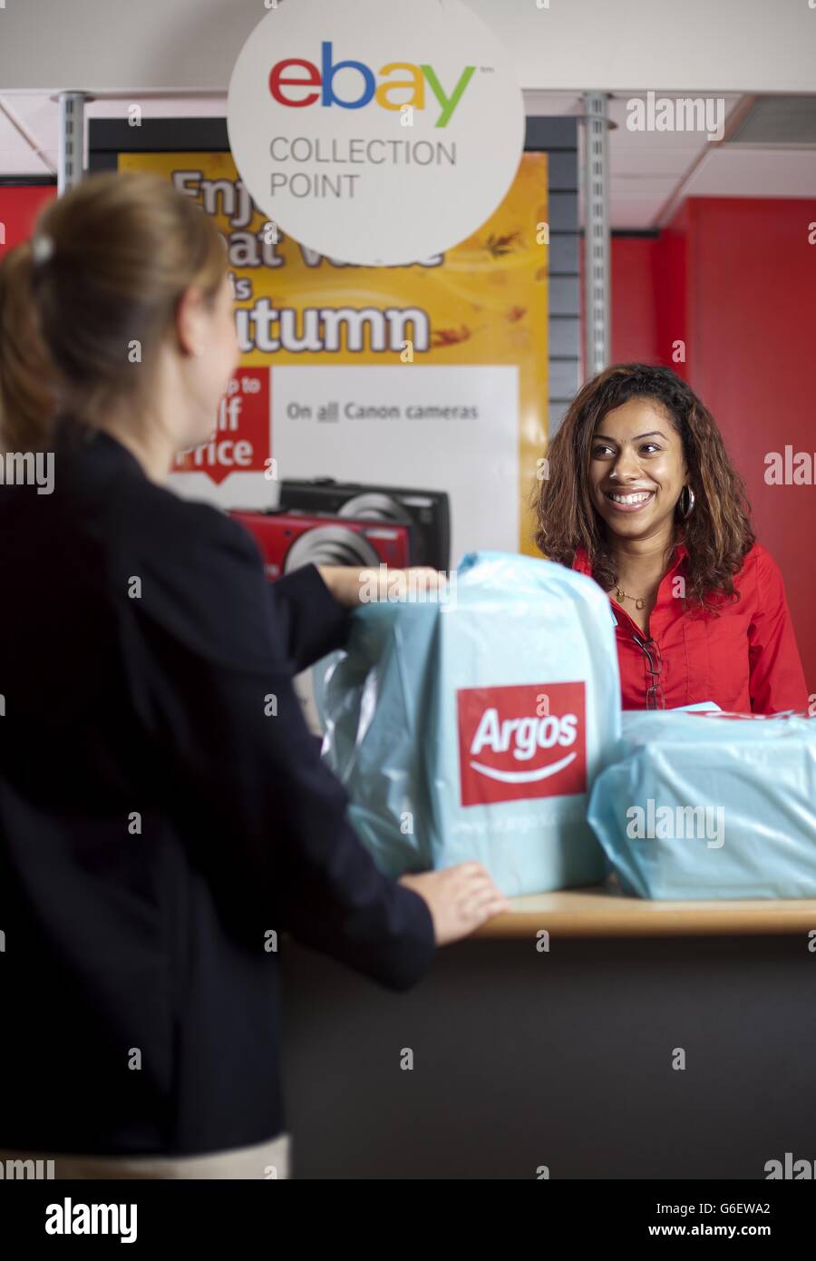 An Argos store in London as the announcement that eBay sellers can