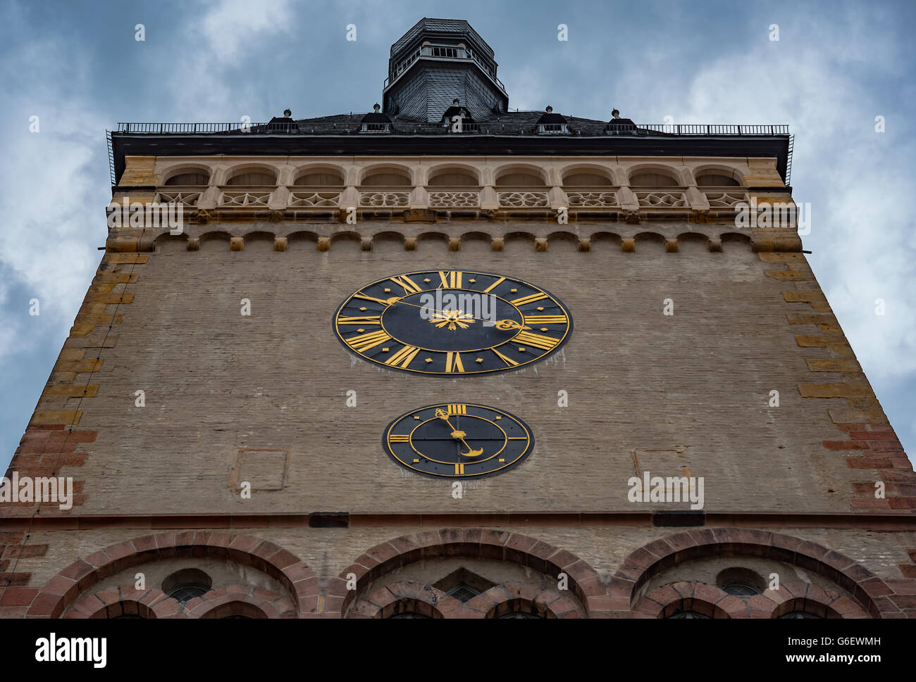 Clock tower in Germany Stock Photo Alamy