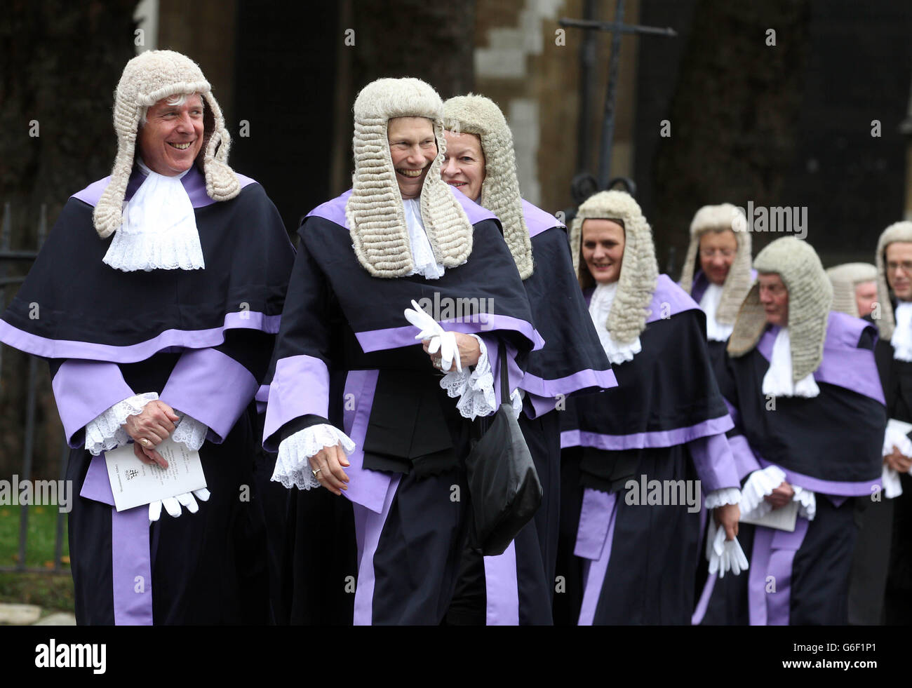 Judges process from Westminster Abbey to Parliament to mark the start
