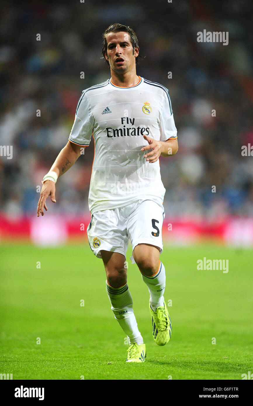 Soccer - La Liga - Real Madrid v Atletico Madrid - Santiago Bernabeu. Fabio Coentrao, Real Madrid Stock Photo