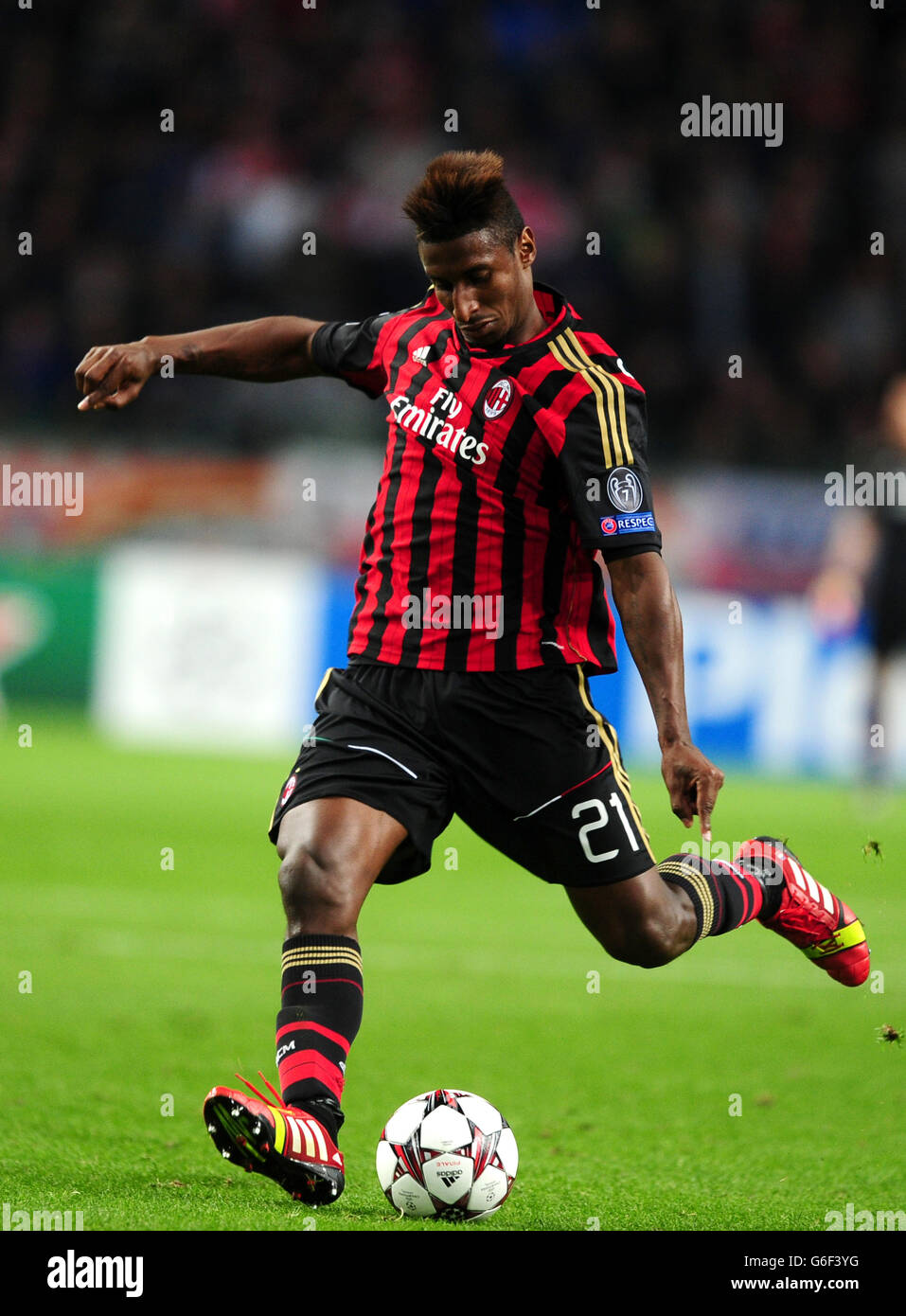 Soccer - UEFA Champions League - Group G - Ajax Amsterdam v AC Milan - Amsterdam ArenA. Kevin Constant, AC Milan Stock Photo