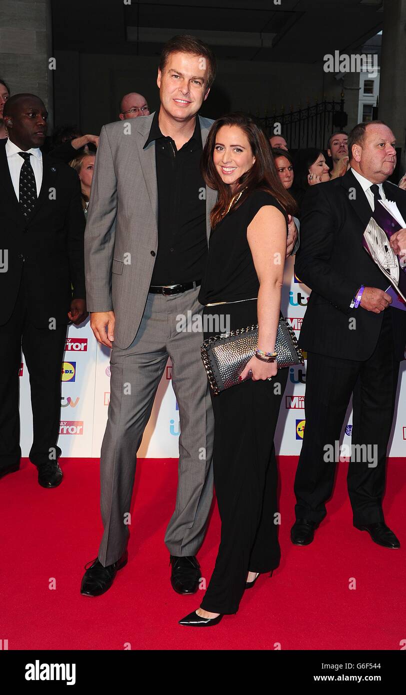 Peter Jones and Tara Capp arriving at the 2013 Pride of Britain awards at Grosvenor House, London. Stock Photo