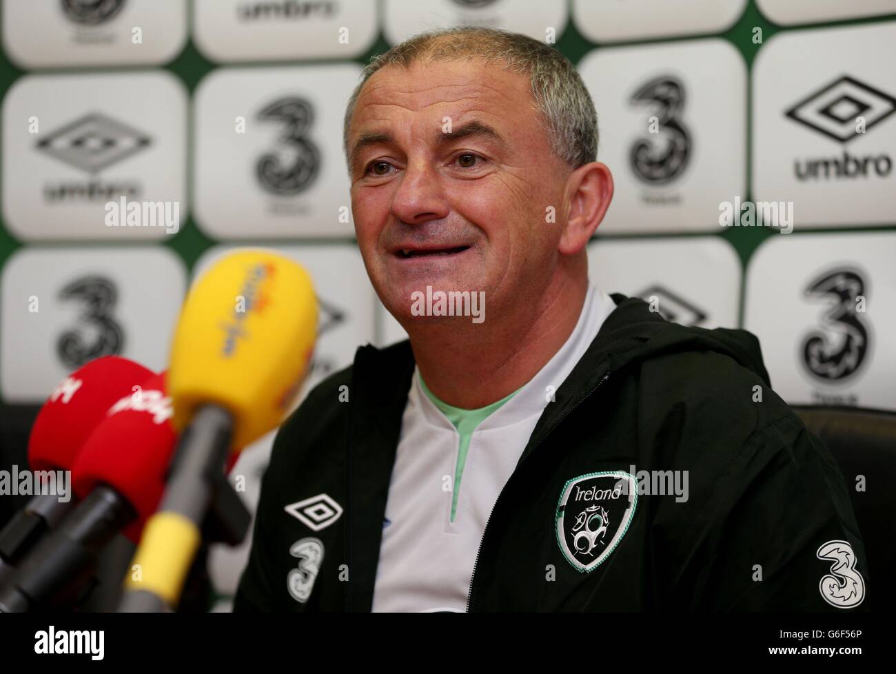 Republic of Ireland interim manager Noel King speaks to media after a