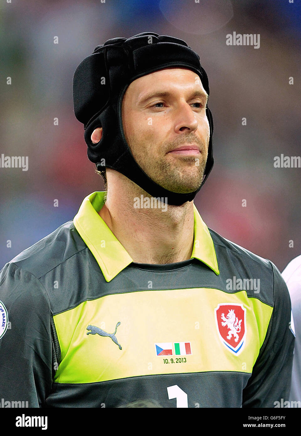 Soccer - 2014 FIFA World Cup - Qualifier - Group B - Italy v Czech Republic - Juventus Stadium. Goalkeeper Petr Cech, Czech Republic. Stock Photo