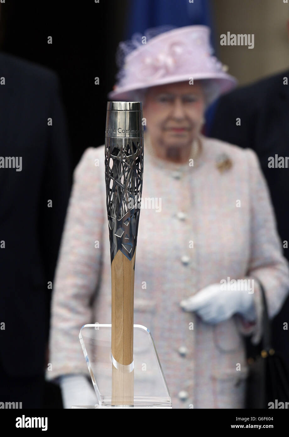 Glasgow 2014 Commonwealth Games Baton Relay Stock Photo Alamy