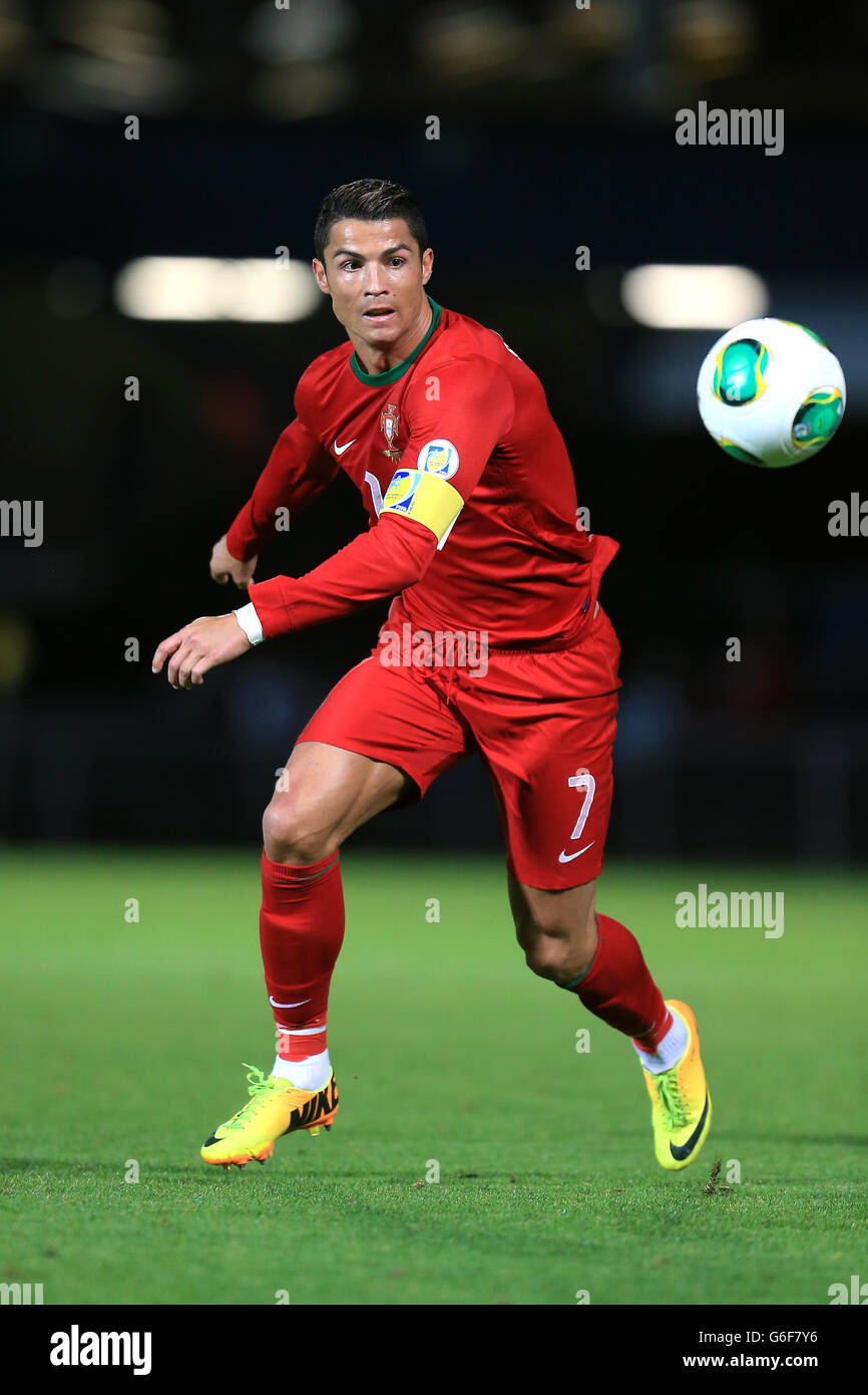 Soccer - 2014 World Cup Qualifier - Europe - Group F - Northern Ireland v Portugal - Windsor Park. Cristiano Ronaldo, Portugal Stock Photo