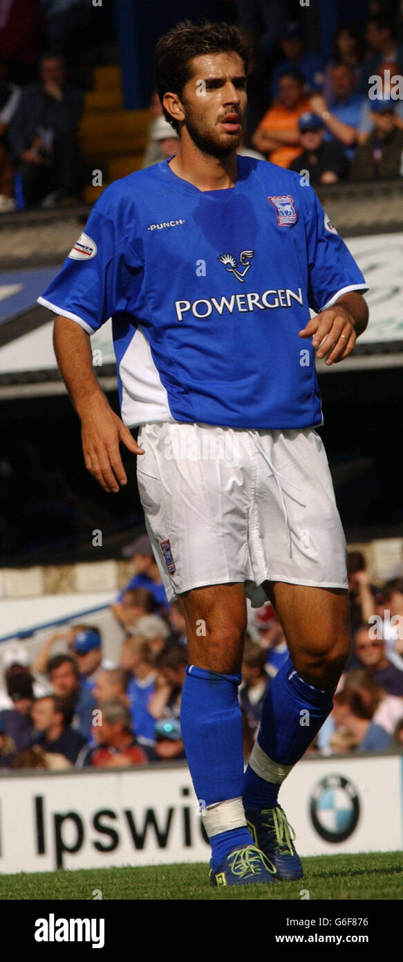 Pablo Counago in action for Ipswich Town against West Ham Utd in their Nationwide Division One match at Portman Road. NO UNOFFICIAL CLUB WEBSITE USE. Stock Photo