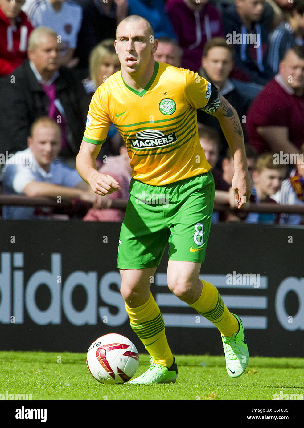 Celtic captain scott brown scottish premiership match tynecastle