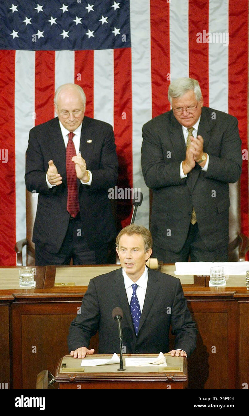 Tony Blair Congress speech Stock Photo - Alamy