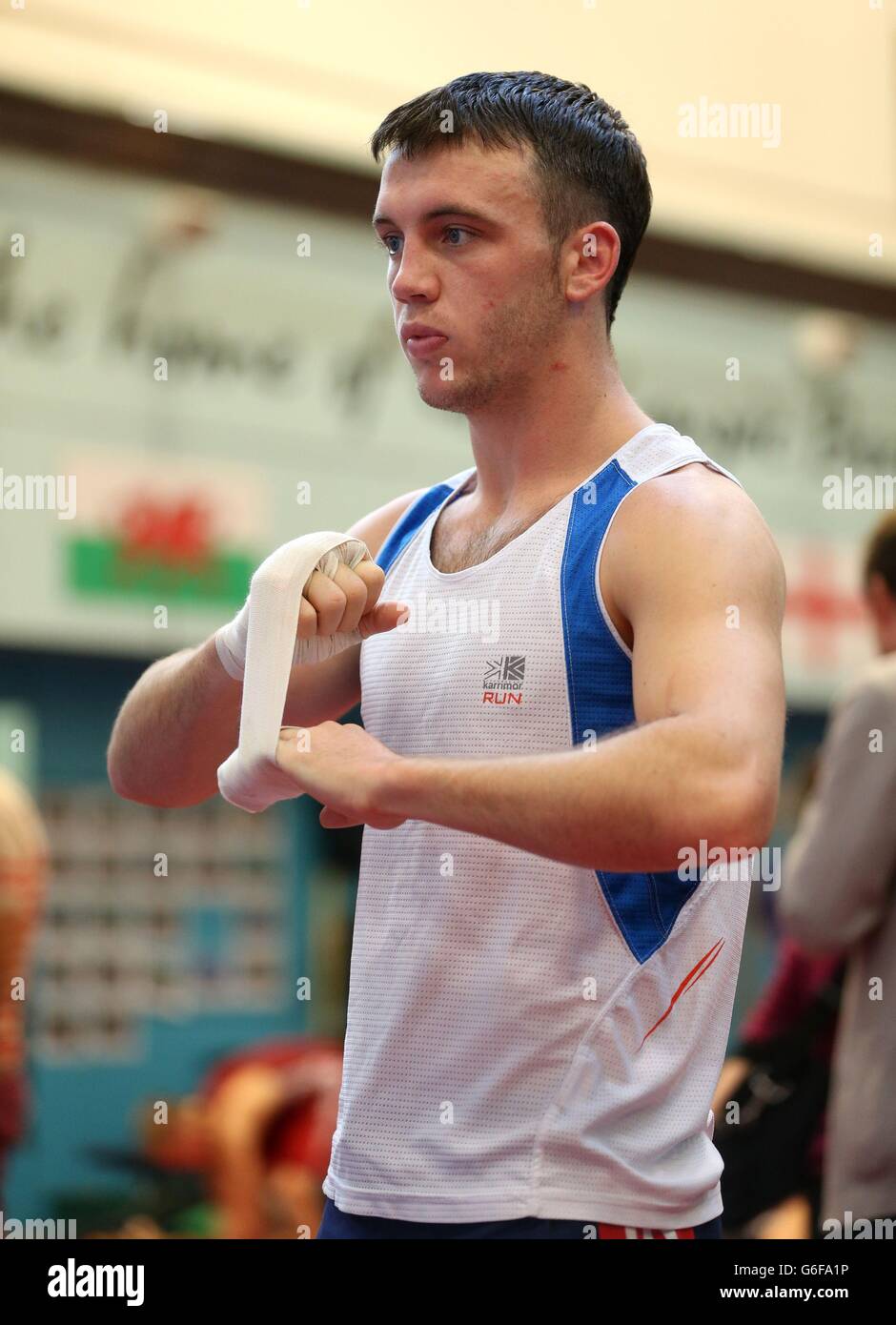 Wales' Fred Evans during the Team GB Media Day at the English Institute of Sport, Sheffield. Stock Photo