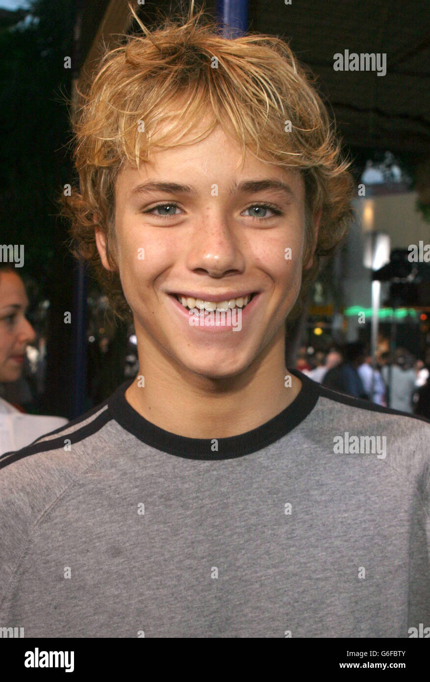 Sumpter - S.W.A.T Premiere. Jeremy Sumpter arriving at the S.W.A.T World premiere at the Mann Village Theatre. Stock Photo