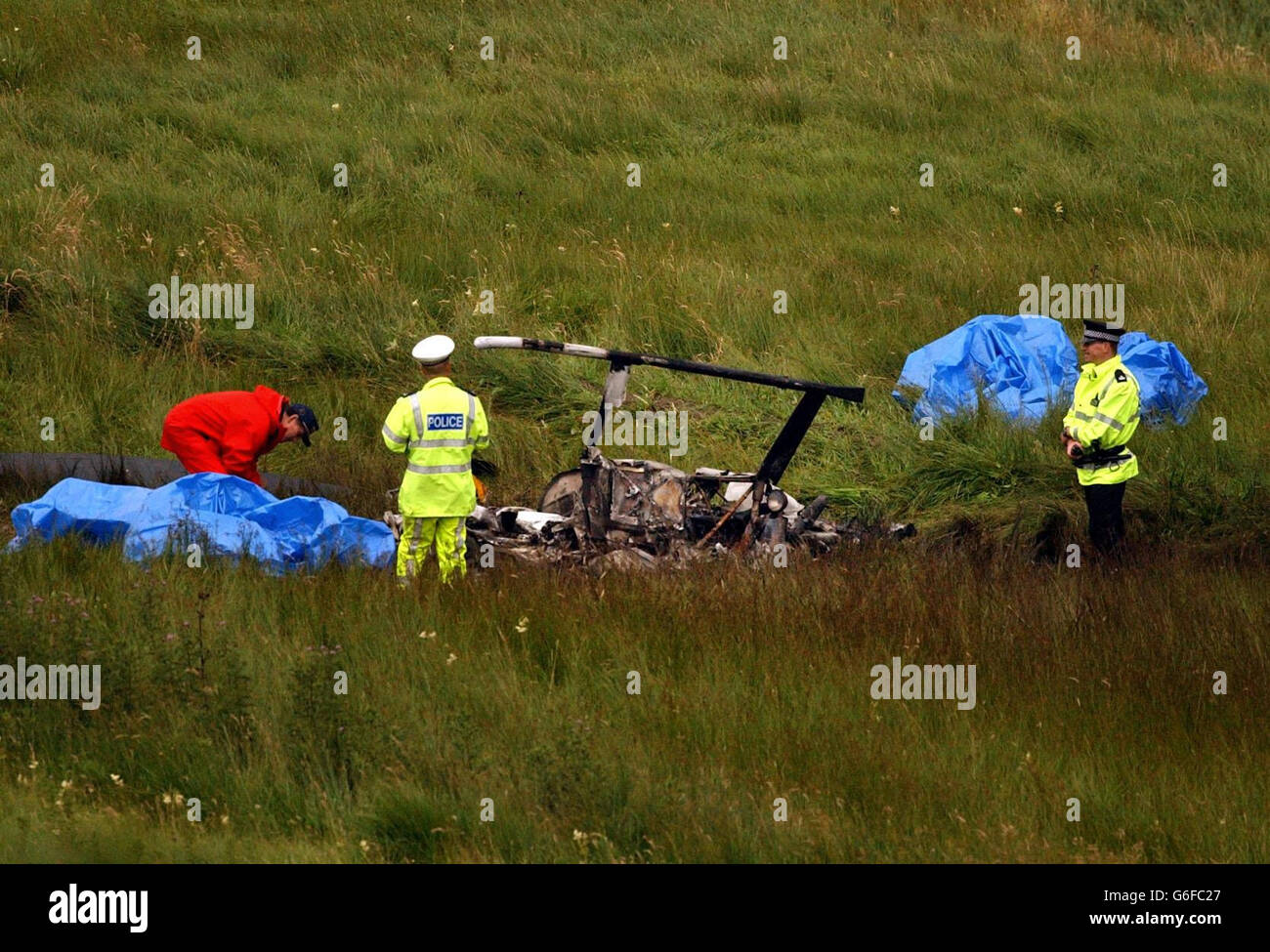 Hislop helicopter crash Stock Photo Alamy