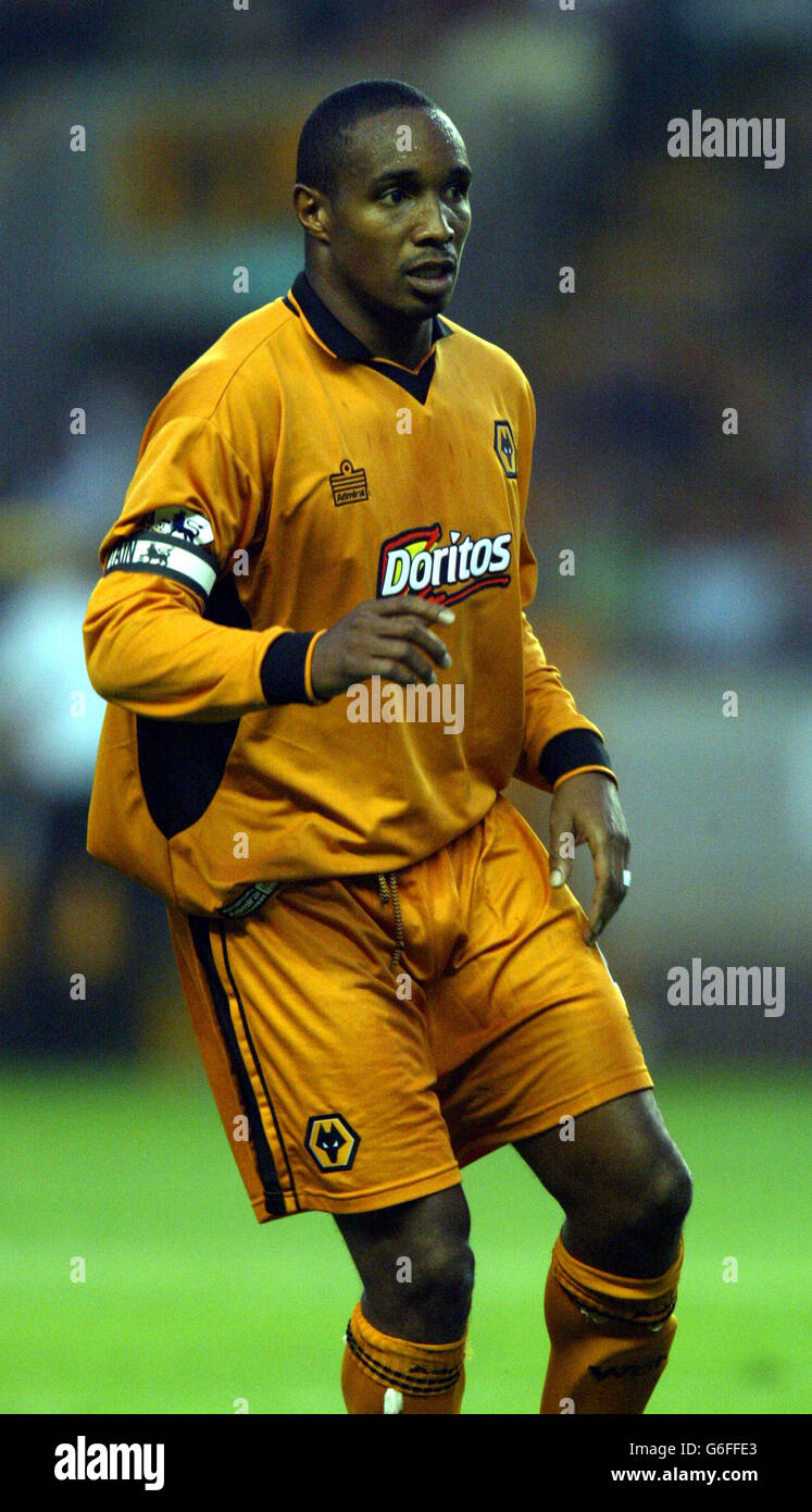 Paul Ince in action for Wolves during their pre-season friendly match against Boavista of Portugal, at their Molineux stadium, Wolverhampton. Stock Photo