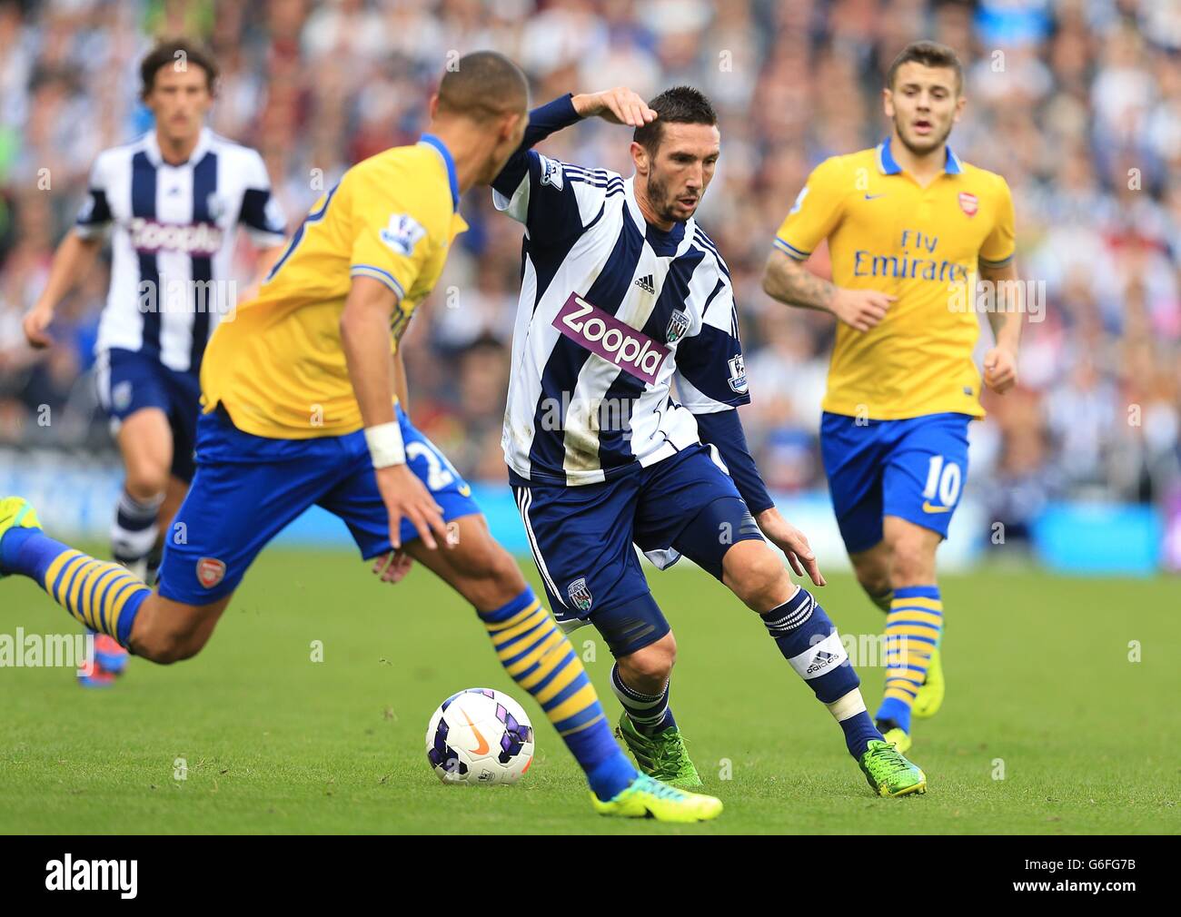 Soccer - Barclays Premier League - West Bromwich Albion v Arsenal - The Hawthorns. West Bromwich Albion's Morgan Amalfitano in action Stock Photo