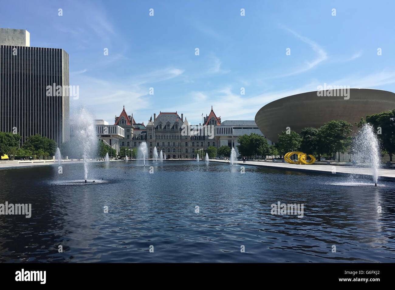 The State government  buildings in Albany, New York Stock Photo