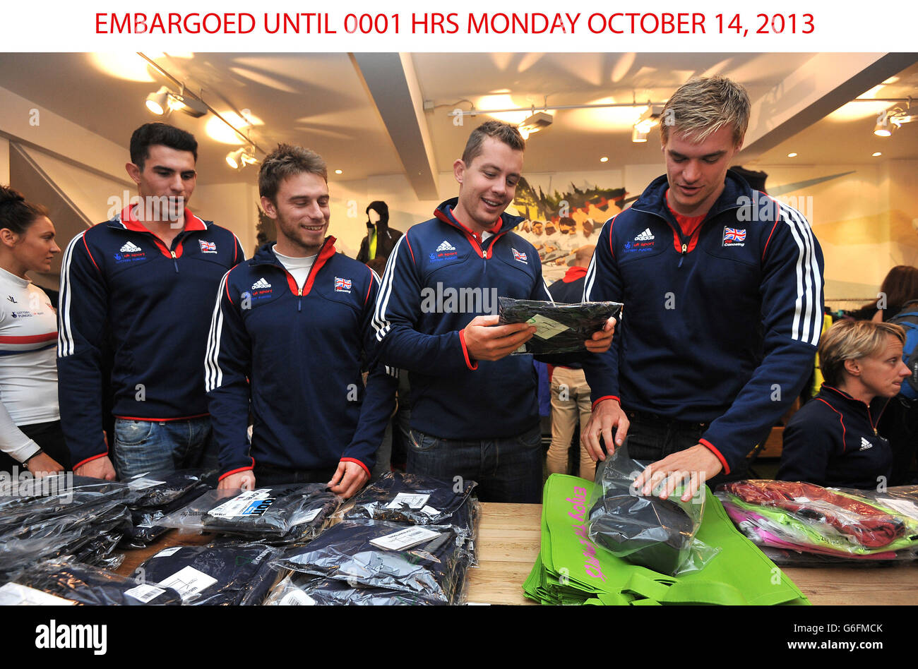 Rowing Team GB Canoeing Kit Launch The Embankment Studios Stock Photo Alamy