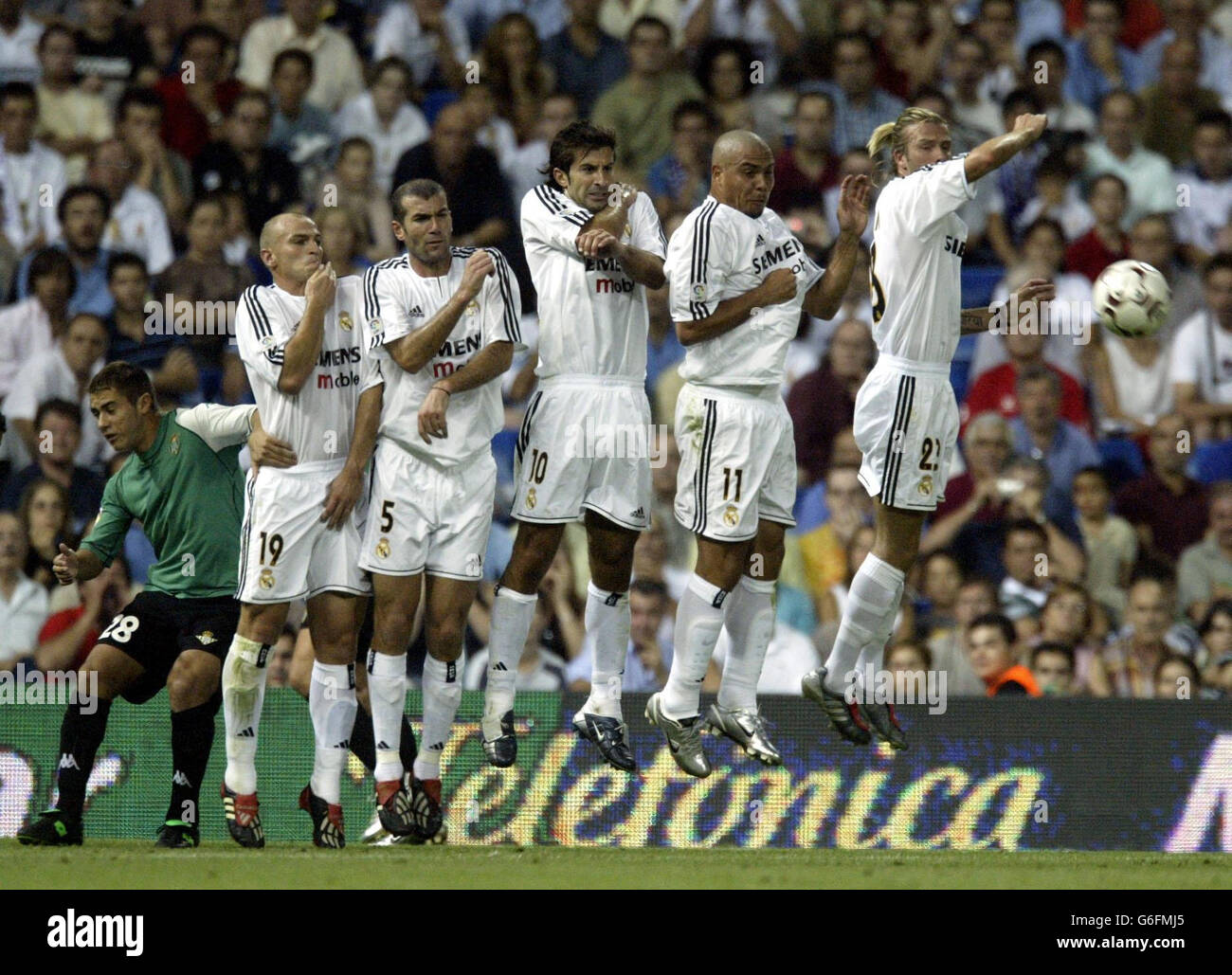 David Beckham In Real Madrid High Resolution Stock Photograp
