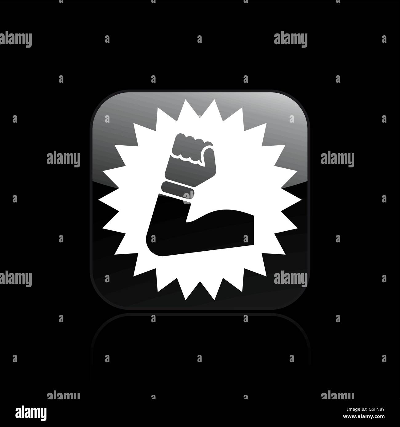 Vector illustration of single isolated muscle icon Stock Vector Image ...