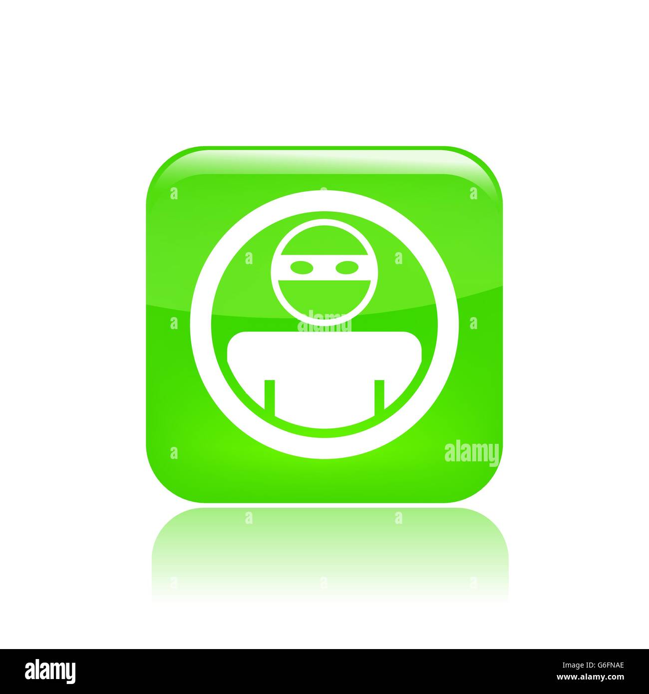 Vector illustration of single isolated thief icon Stock Vector Image ...