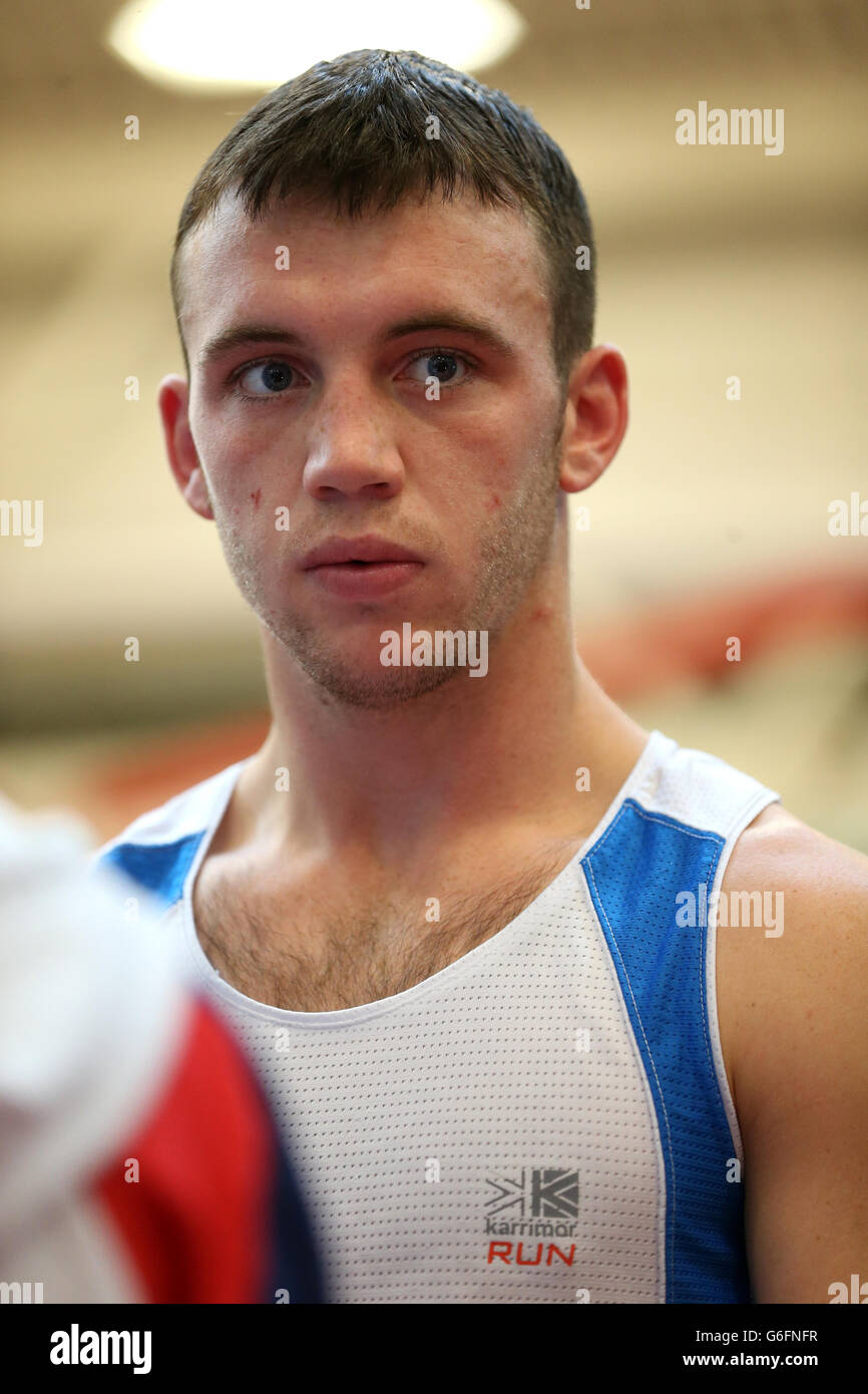 Fred Evans during the Team GB Media Day at the English Institute of Sport, Sheffield. Stock Photo