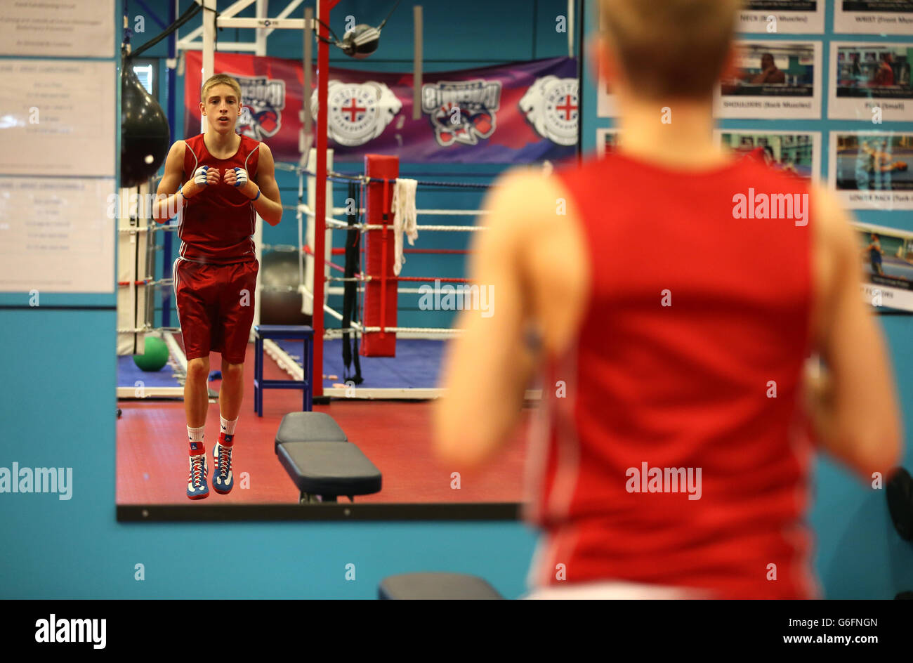 Boxing - Team GB Media Day - English Institute of Sport Stock Photo