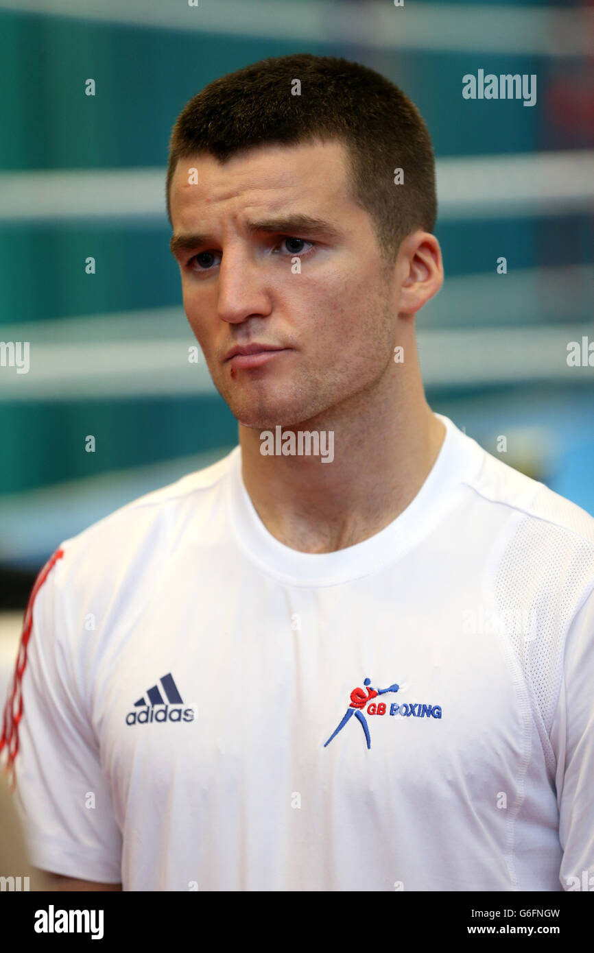 Anthony Fowler during the Team GB Media Day at the English Institute of Sport, Sheffield. Stock Photo