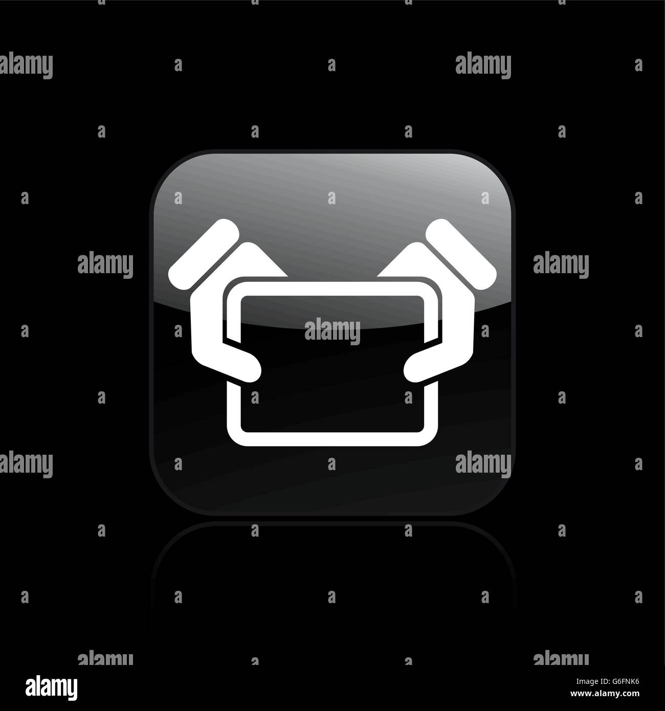 Vector illustration of single isolated tray icon Stock Vector Image ...