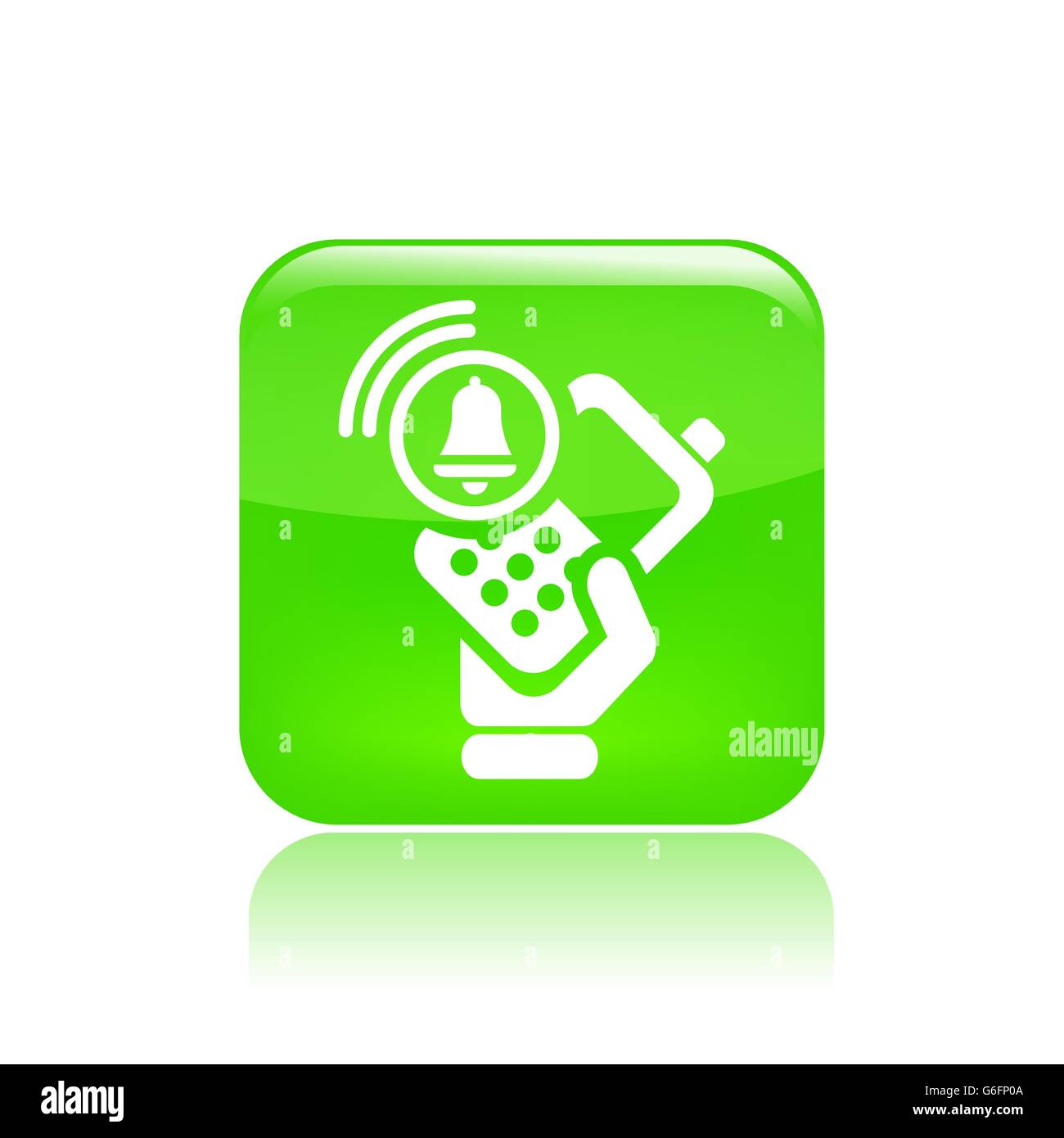 Vector illustration of single isolated phone alarm icon Stock Vector Image & Art Alamy