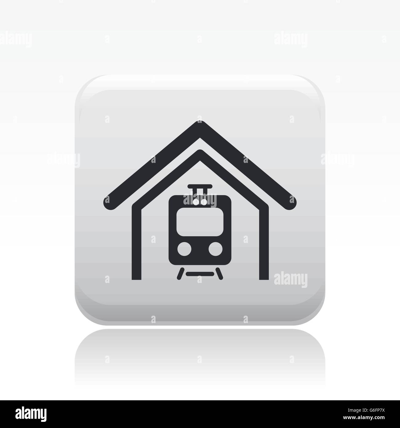 Vector illustration of single isolated train icon Stock Vector Image ...