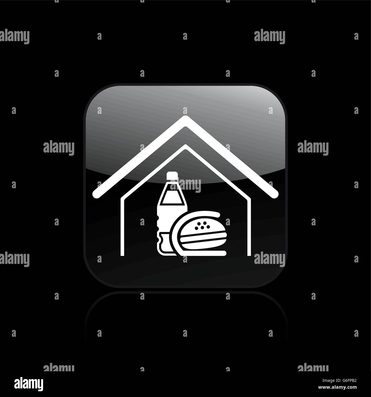 Vector illustration of single isolated fast food icon Stock Vector ...
