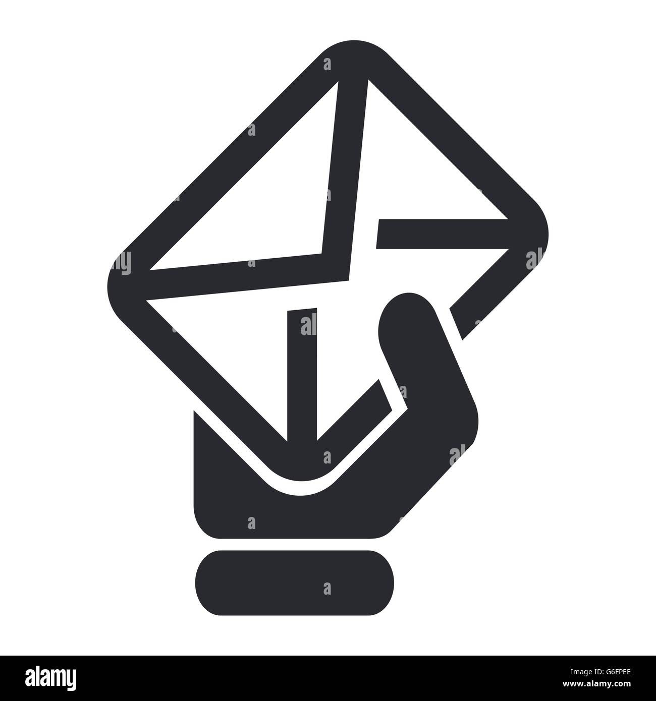 Vector illustration of single isolated mail icon Stock Vector Image ...