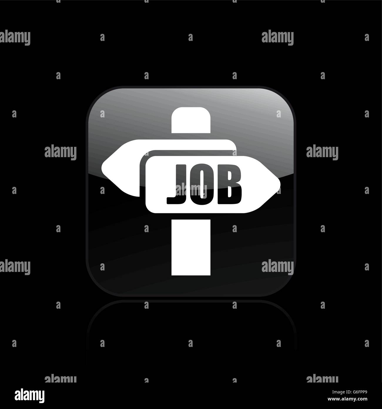 Vector illustration of single isolated job icon Stock Vector Image ...