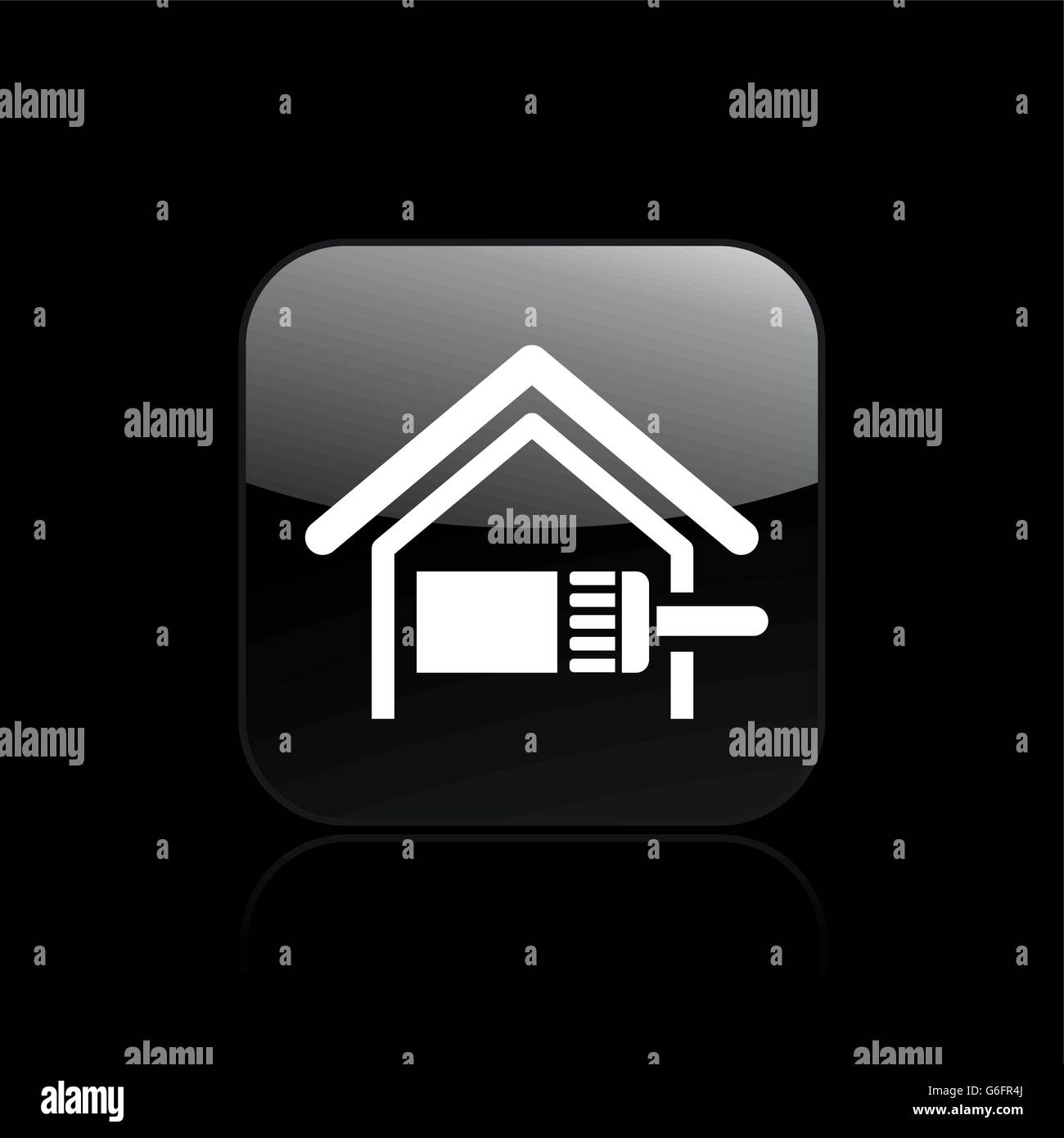 Vector illustration of single isolated home paint icon Stock Vector ...