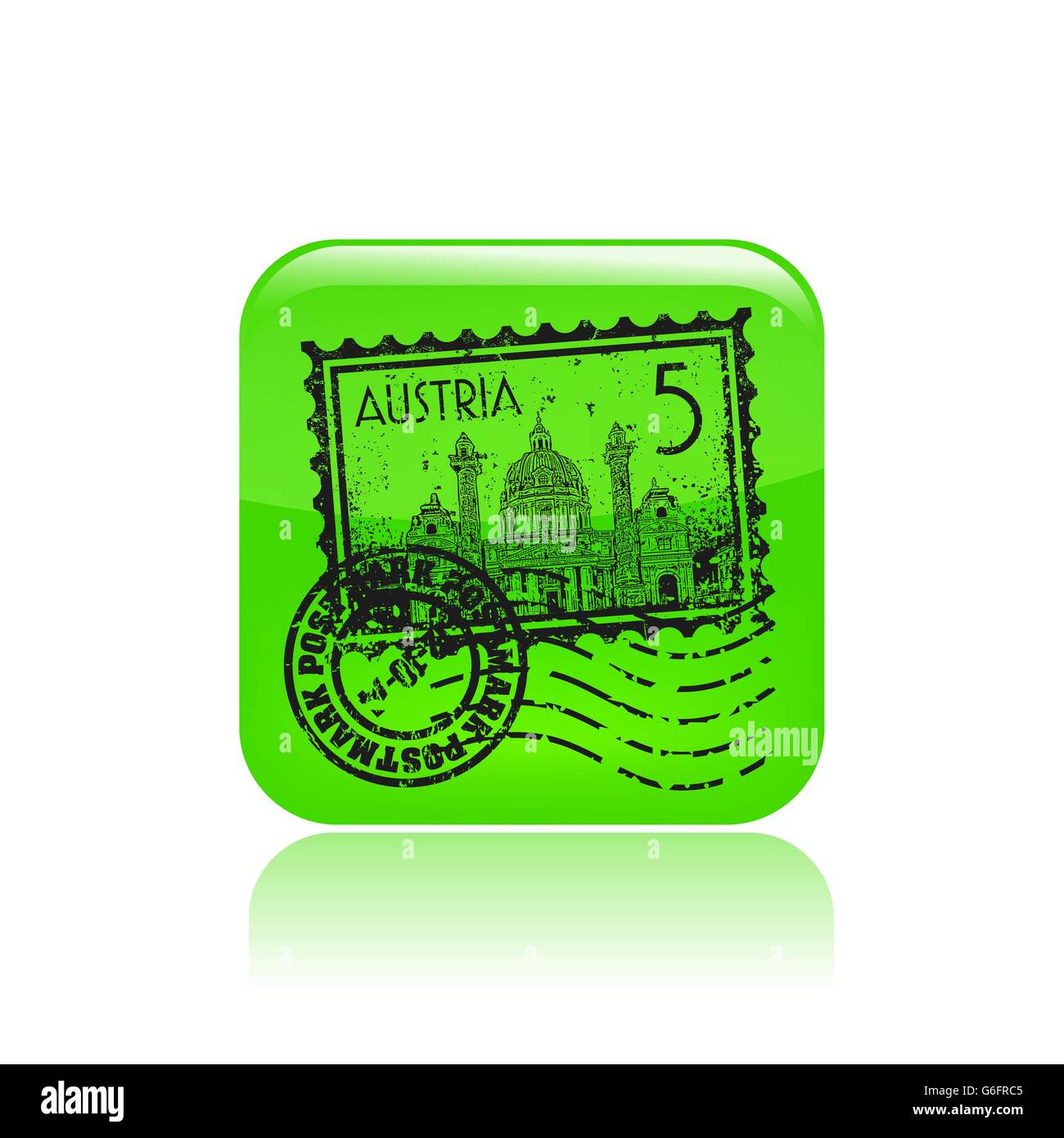 Vector illustration of single isolated Austria icon Stock Vector Image ...