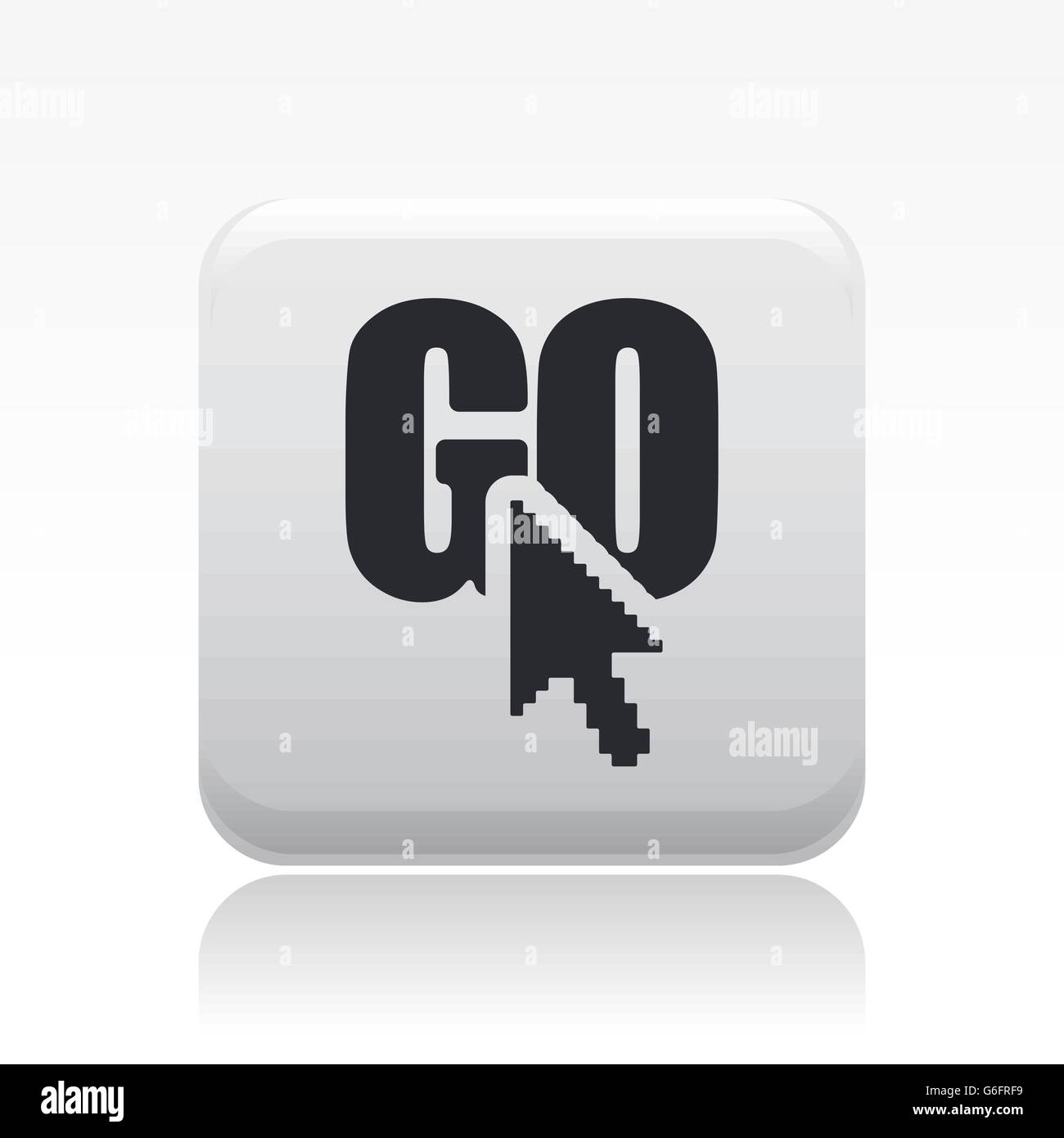 Vector illustration of single isolated go icon Stock Vector Image & Art ...