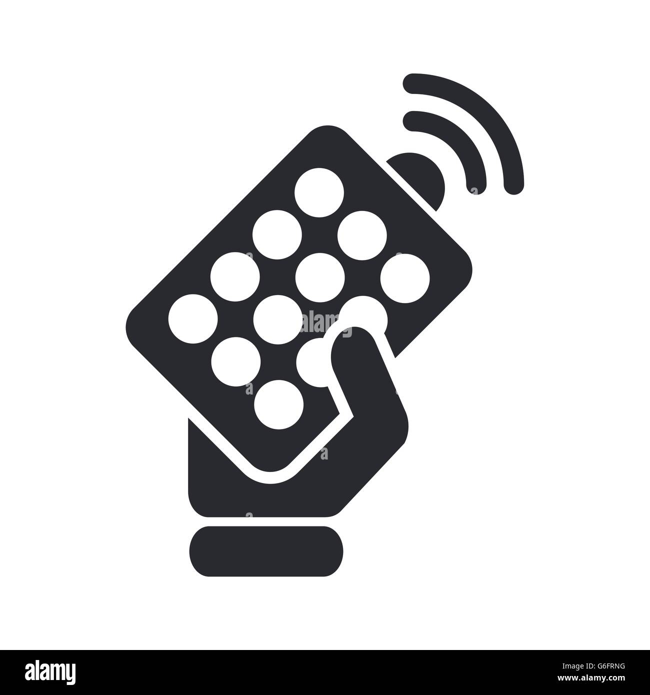 Vector illustration of single isolated remote icon Stock Vector Image ...