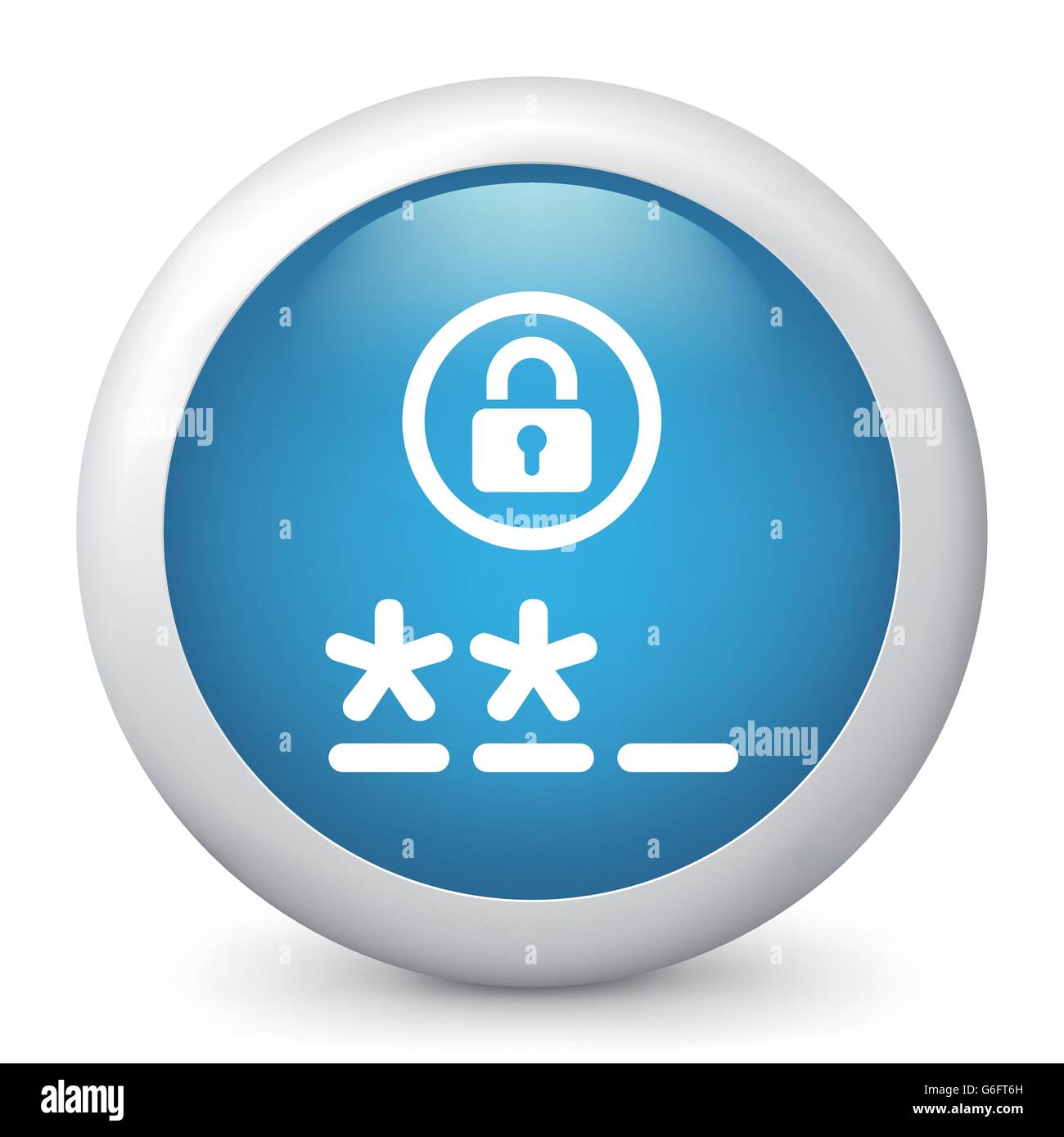 Vector illustration of blue glossy icon Stock Vector Image & Art - Alamy