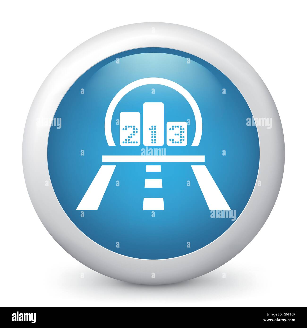 Vector illustration of blue glossy icon Stock Vector Image & Art - Alamy