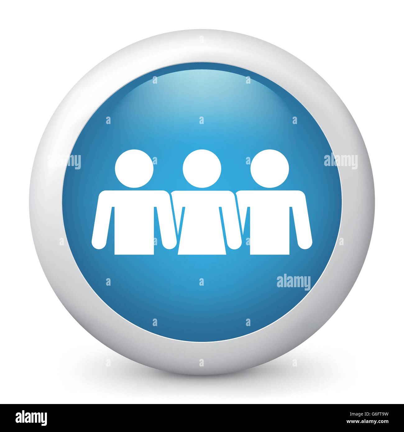 Vector illustration of blue glossy icon Stock Vector Image & Art - Alamy
