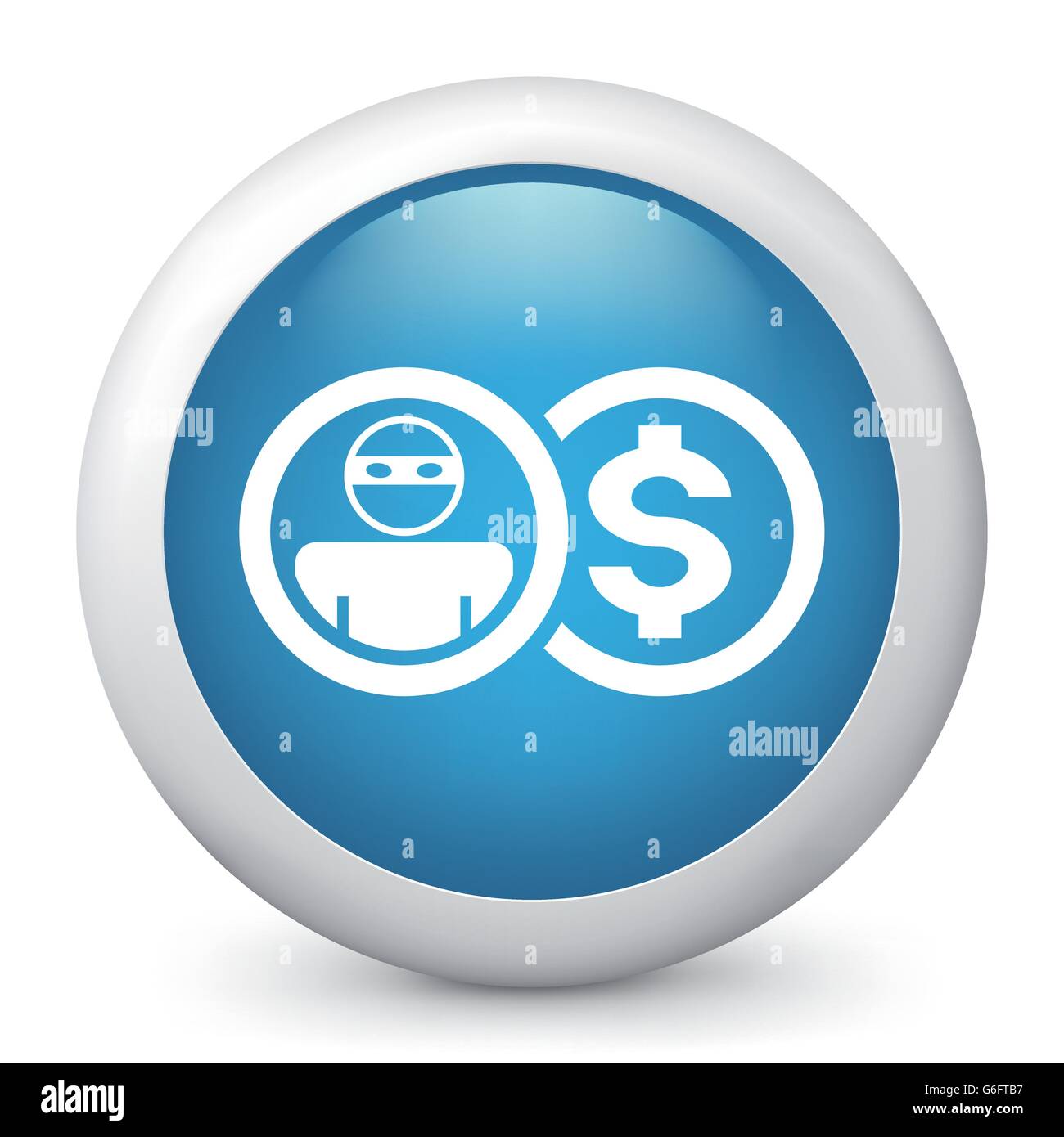 Vector illustration of blue glossy icon Stock Vector Image & Art - Alamy