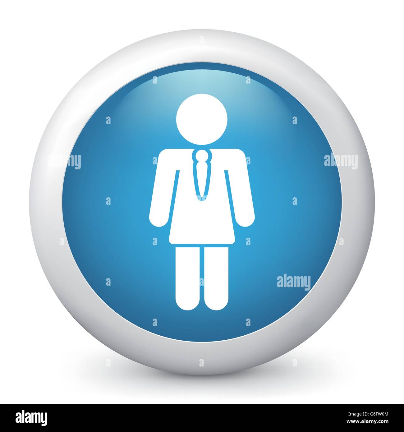 Vector illustration of blue glossy icon Stock Vector Image & Art - Alamy