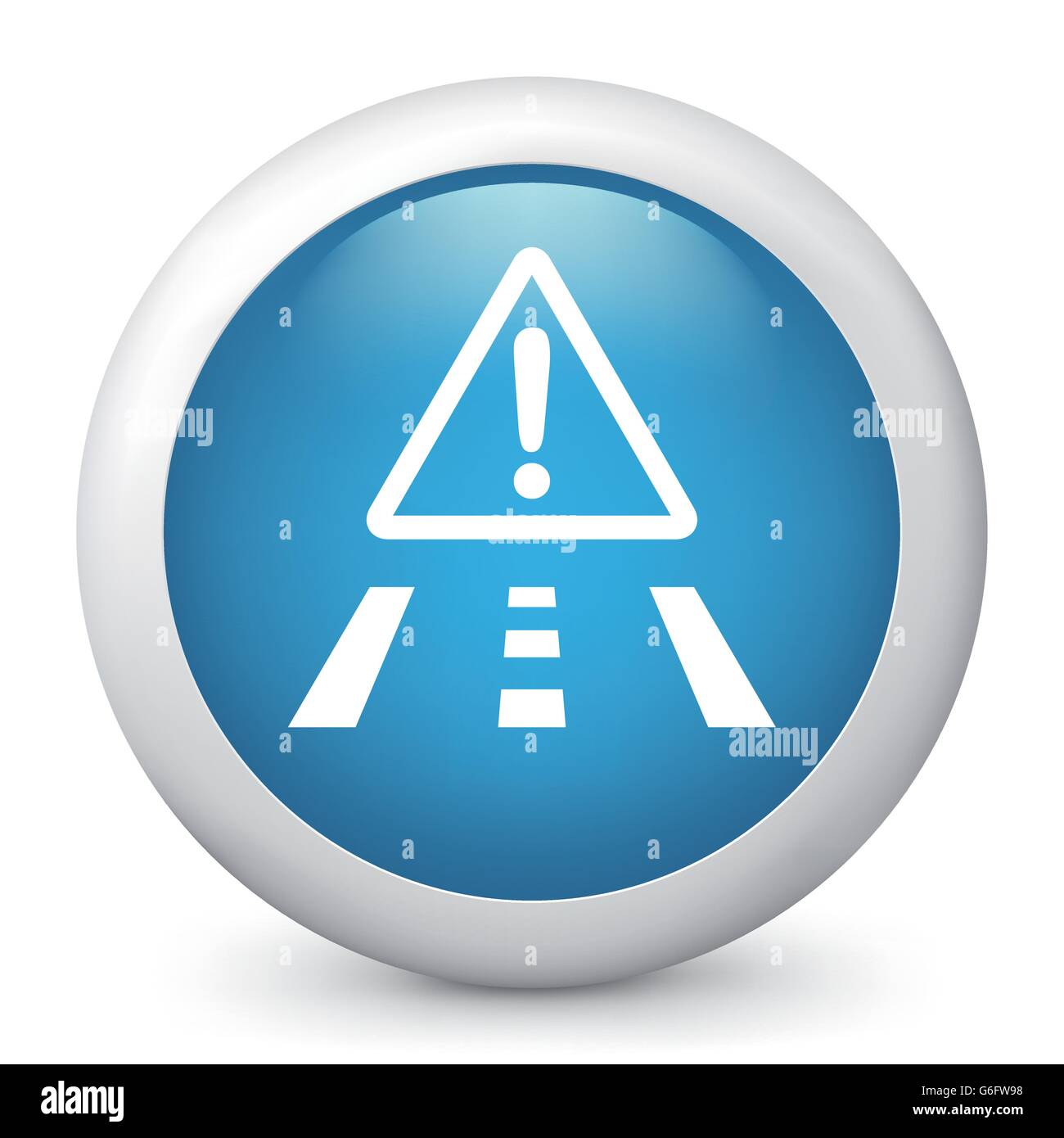 Vector illustration of blue glossy icon Stock Vector Image & Art - Alamy
