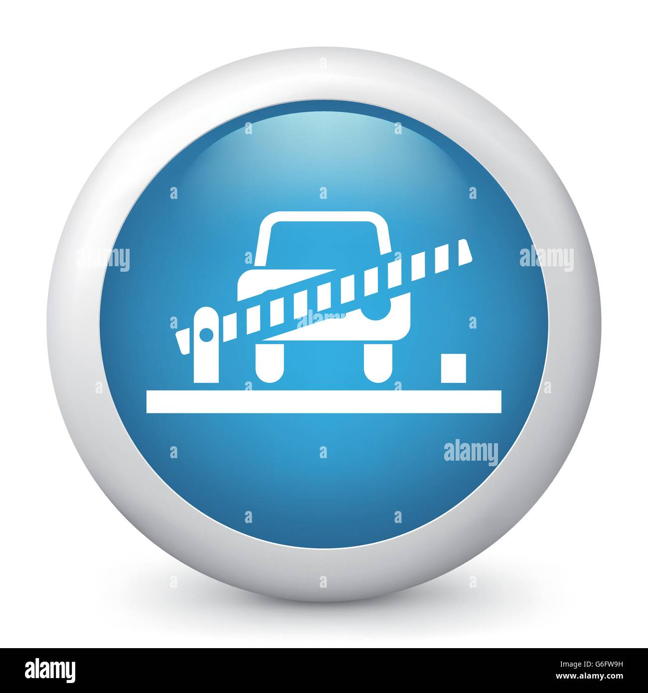 Vector illustration of blue glossy icon Stock Vector Image & Art - Alamy