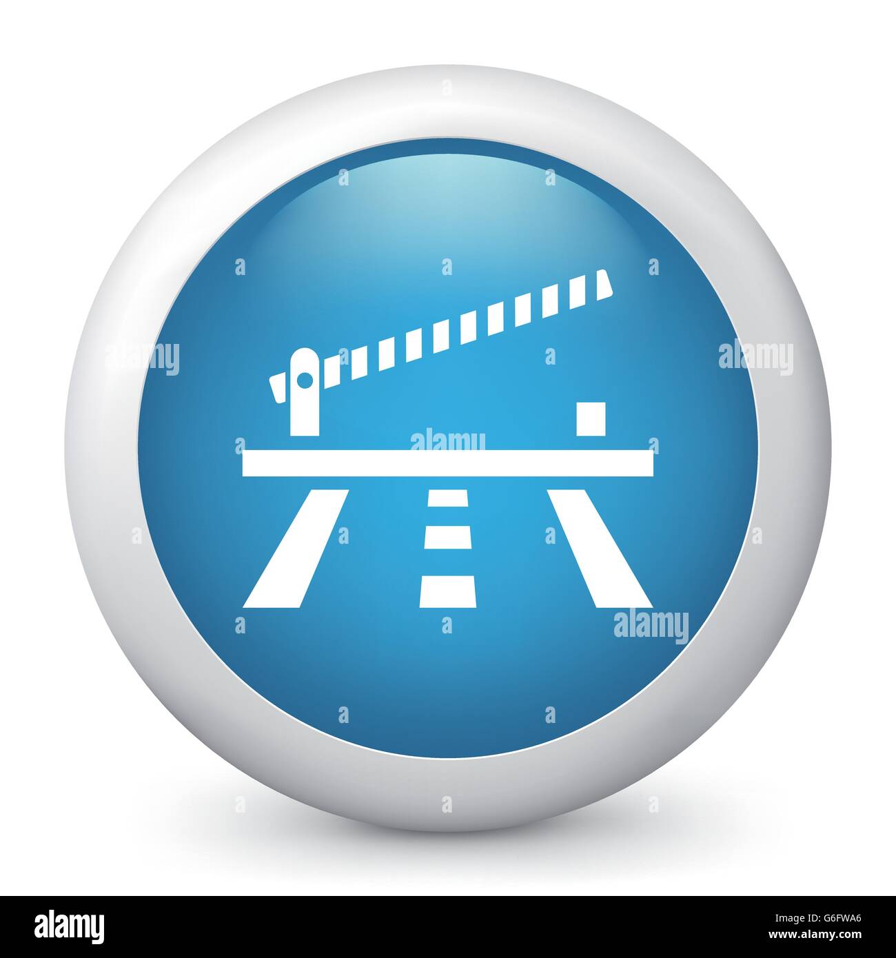 Vector illustration of blue glossy icon Stock Vector Image & Art - Alamy