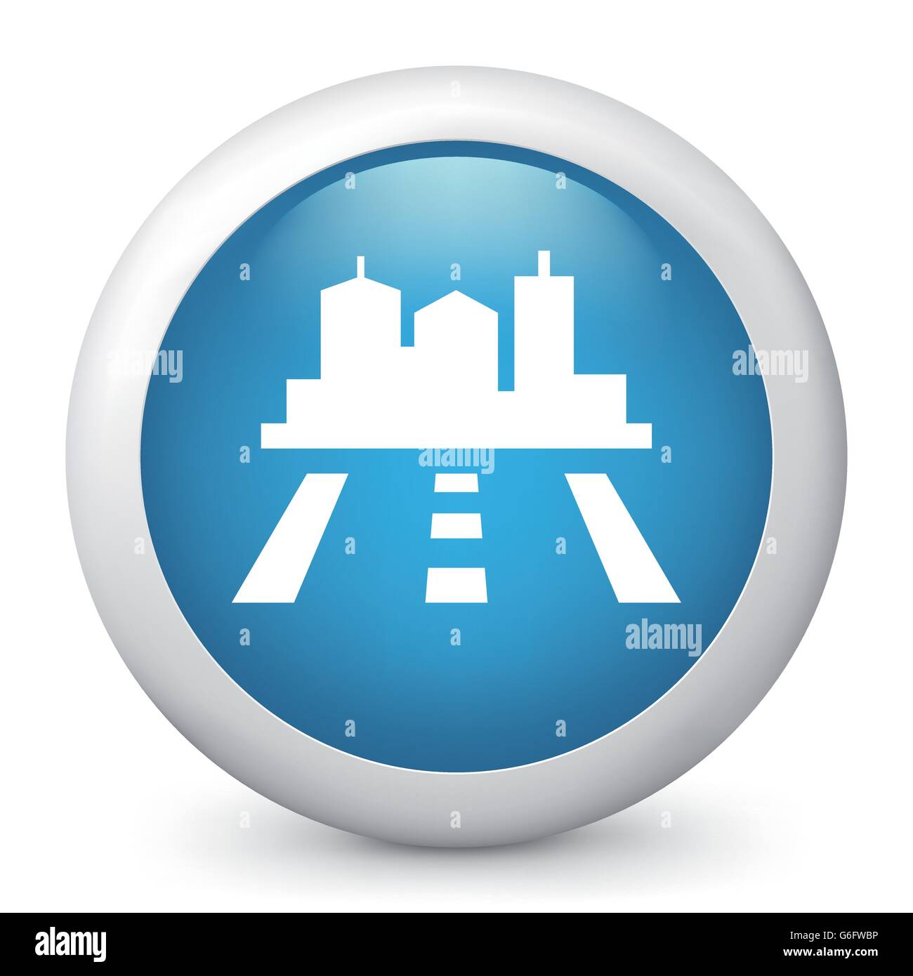 Vector illustration of blue glossy icon Stock Vector Image & Art - Alamy
