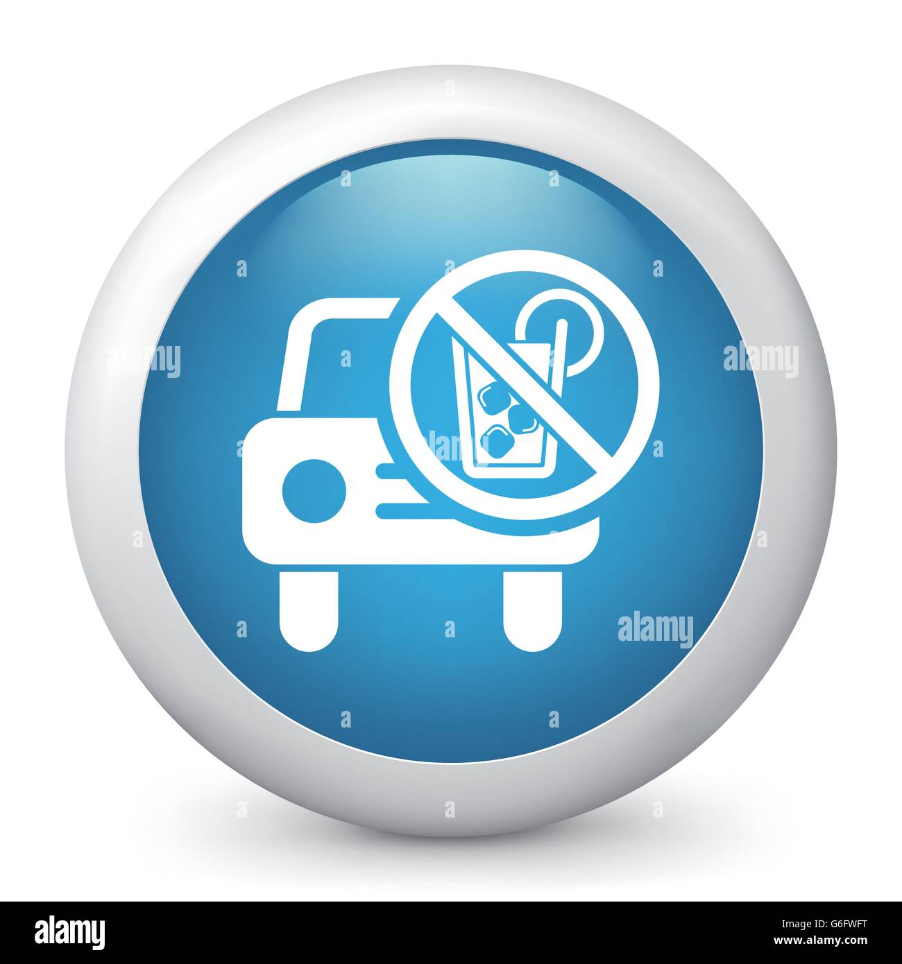Vector illustration of blue glossy icon Stock Vector Image & Art - Alamy
