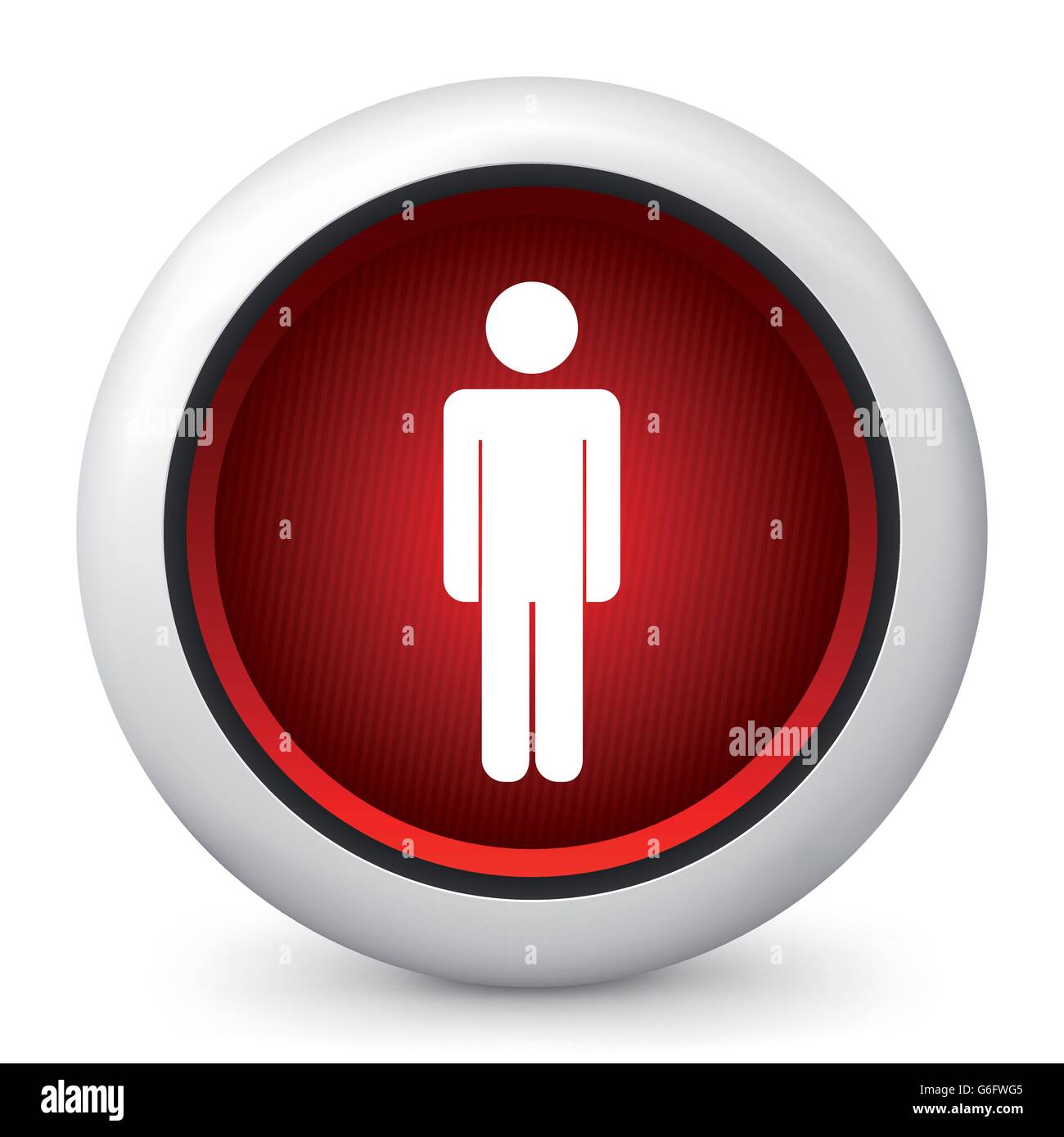 Vector illustration of blue glossy icon Stock Vector Image & Art - Alamy